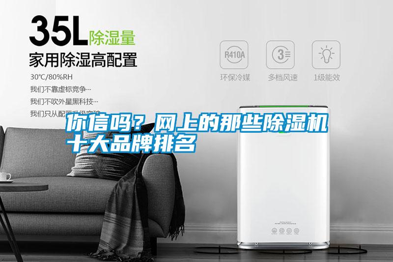 你信嗎？網上的那些除濕機十大品牌排名