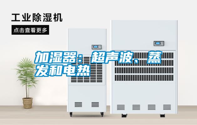 加濕器：超聲波、蒸發和電熱