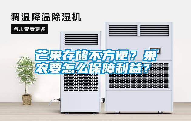 芒果存儲不方便？果農要怎么保障利益？
