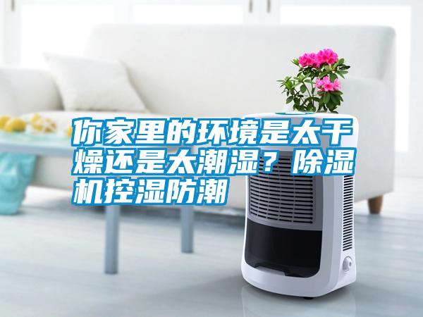 你家里的環境是太干燥還是太潮濕？除濕機控濕防潮