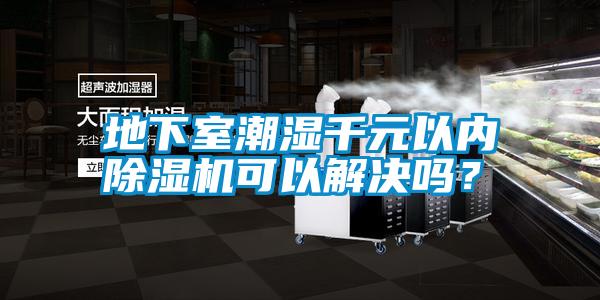 地下室潮濕千元以內除濕機可以解決嗎？