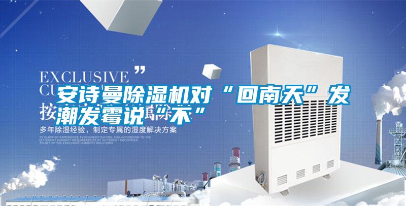 安詩曼除濕機(jī)對(duì)“回南天”發(fā)潮發(fā)霉說“不”