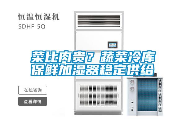 菜比肉貴？蔬菜冷庫保鮮加濕器穩定供給