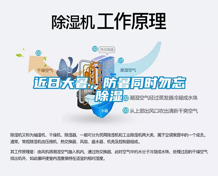 近日大暑，防暑同時(shí)勿忘除濕