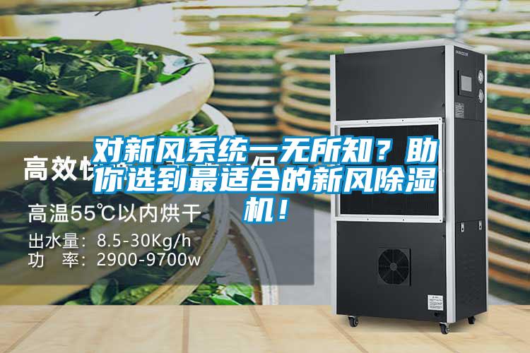 對新風系統一無所知？助你選到最適合的新風除濕機！