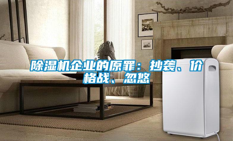 除濕機企業的原罪：抄襲、價格戰、忽悠