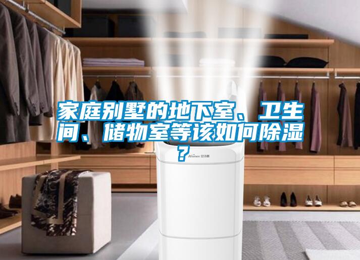 家庭別墅的地下室、衛生間、儲物室等該如何除濕？