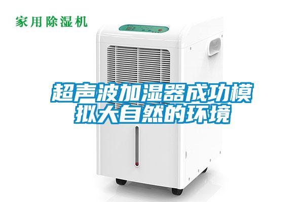 超聲波加濕器成功模擬大自然的環境