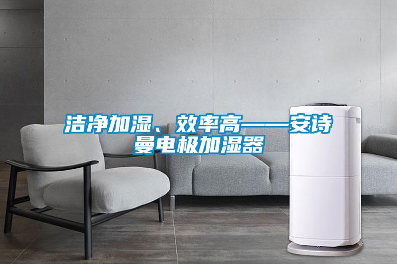 潔凈加濕、效率高——安詩曼電極加濕器