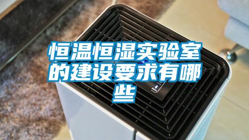 恒溫恒濕實驗室的建設要求有哪些