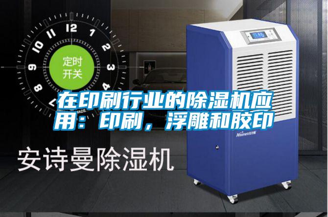 在印刷行業的除濕機應用：印刷，浮雕和膠印