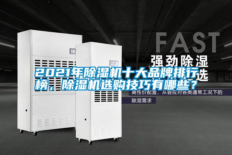 2021年除濕機十大品牌排行榜，除濕機選購技巧有哪些？