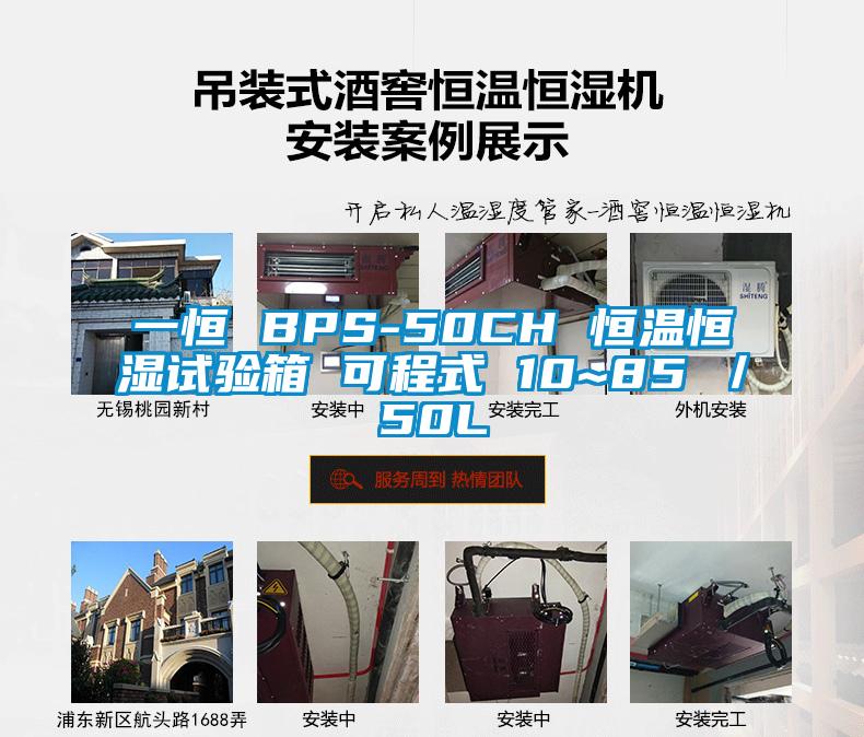 一恒 BPS-50CH 恒溫恒濕試驗箱 可程式 10~85℃／50L