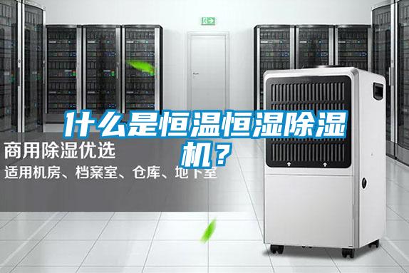 什么是恒溫恒濕除濕機？