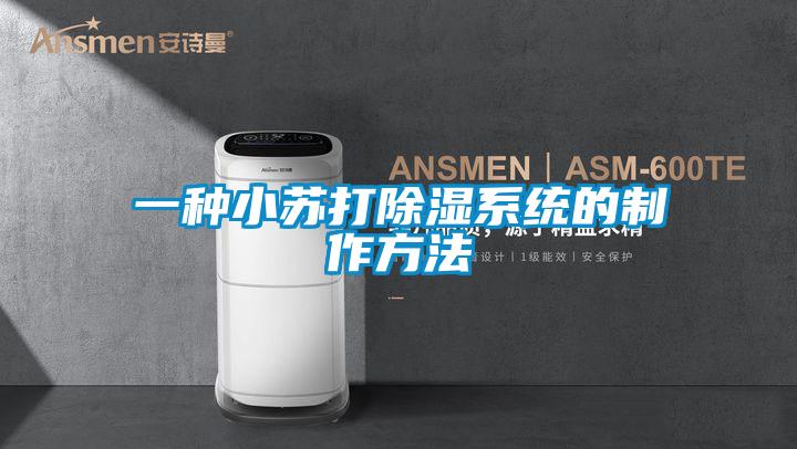 一種小蘇打除濕系統的制作方法