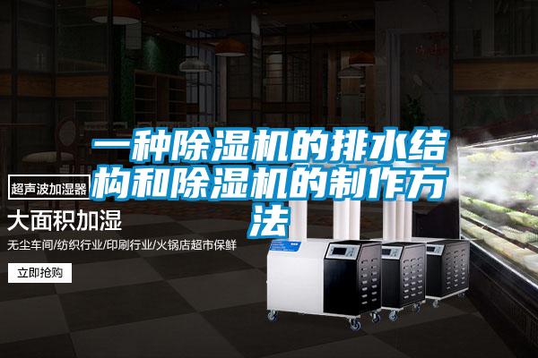 一種除濕機的排水結(jié)構(gòu)和除濕機的制作方法
