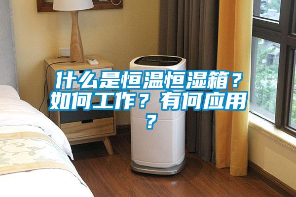 什么是恒溫恒濕箱？如何工作？有何應用？