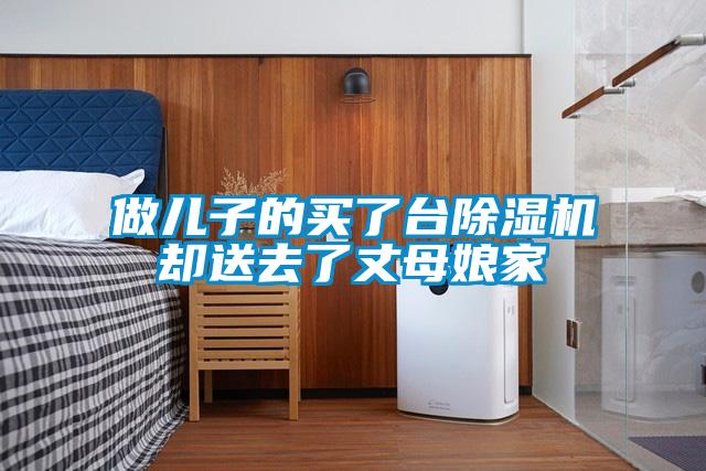 做兒子的買了臺除濕機卻送去了丈母娘家