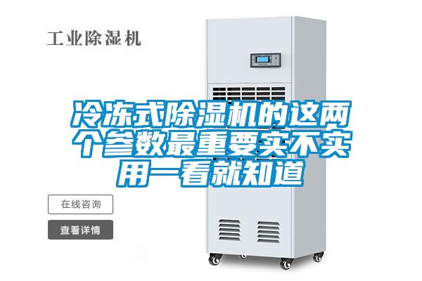 冷凍式除濕機的這兩個參數最重要實不實用一看就知道