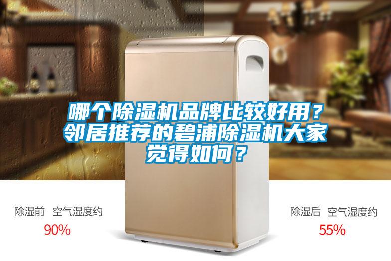 哪個除濕機品牌比較好用？鄰居推薦的碧浦除濕機大家覺得如何？