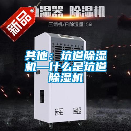 其他：坑道除濕機—什么是坑道除濕機