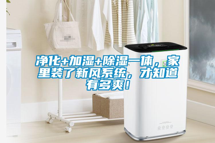 凈化+加濕+除濕一體，家里裝了新風系統，才知道有多爽！