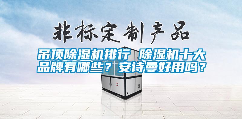 吊頂除濕機排行 除濕機十大品牌有哪些？安詩曼好用嗎？
