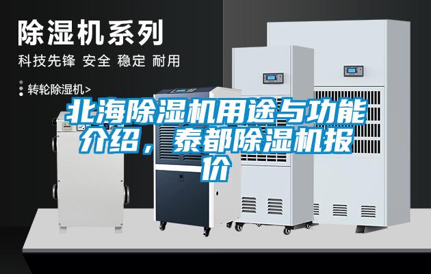 北海除濕機用途與功能介紹，泰都除濕機報價