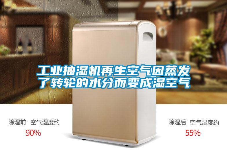 工業抽濕機再生空氣因蒸發了轉輪的水分而變成濕空氣