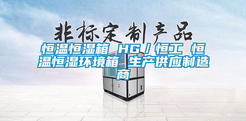恒溫恒濕箱 HG／恒工 恒溫恒濕環境箱 生產供應制造商