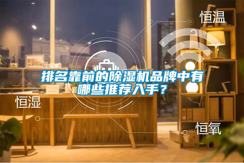排名靠前的除濕機(jī)品牌中有哪些推薦入手？