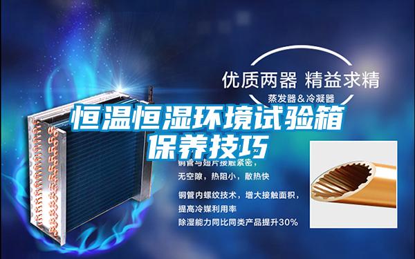 恒溫恒濕環境試驗箱保養技巧