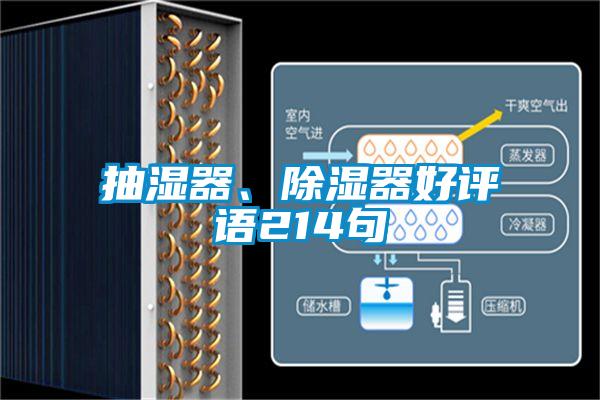 抽濕器、除濕器好評語214句