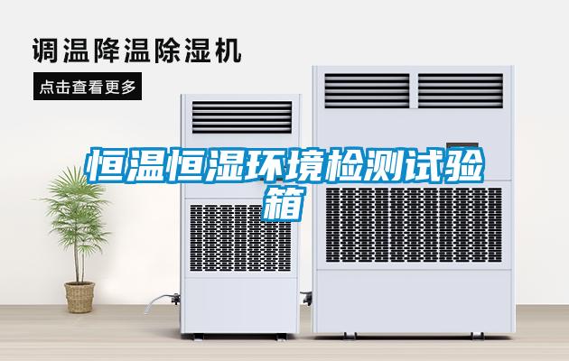 恒溫恒濕環(huán)境檢測(cè)試驗(yàn)箱