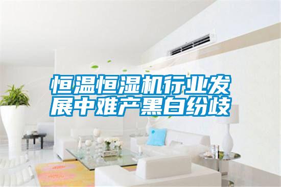 恒溫恒濕機行業(yè)發(fā)展中難產(chǎn)黑白紛歧