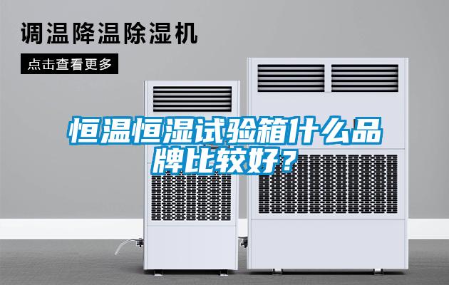 恒溫恒濕試驗(yàn)箱什么品牌比較好？