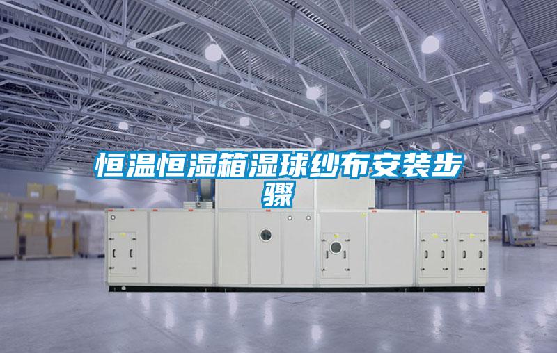 恒溫恒濕箱濕球紗布安裝步驟