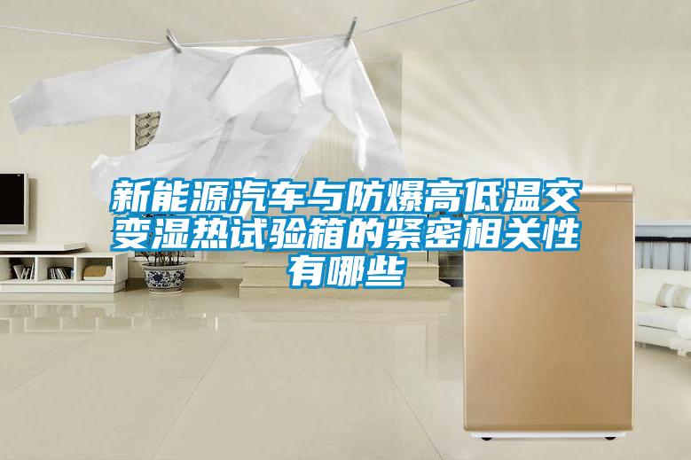 新能源汽車與防爆高低溫交變濕熱試驗箱的緊密相關性有哪些