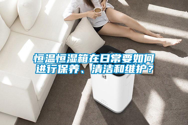 恒溫恒濕箱在日常要如何進行保養、清潔和維護？