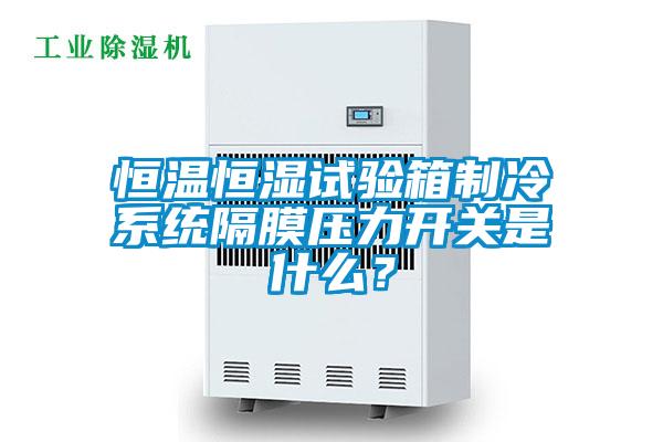 恒溫恒濕試驗箱制冷系統隔膜壓力開關是什么？