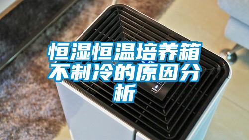 恒濕恒溫培養箱不制冷的原因分析