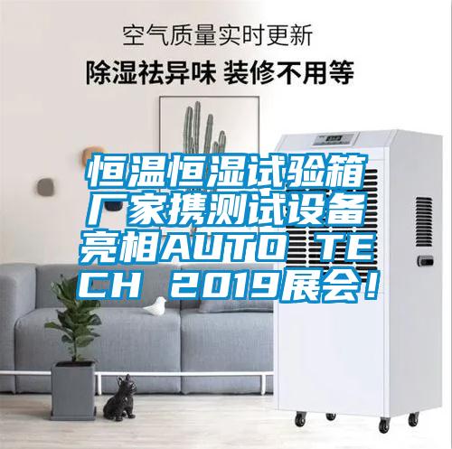 恒溫恒濕試驗箱廠家攜測試設備亮相AUTO TECH 2019展會！