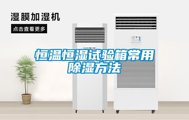 恒溫恒濕試驗箱常用除濕方法