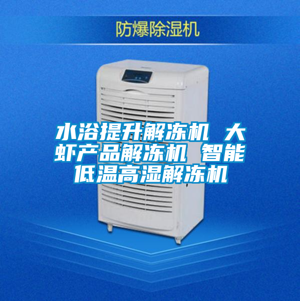 水浴提升解凍機 大蝦產品解凍機 智能低溫高濕解凍機