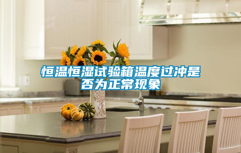 恒溫恒濕試驗箱溫度過沖是否為正常現象