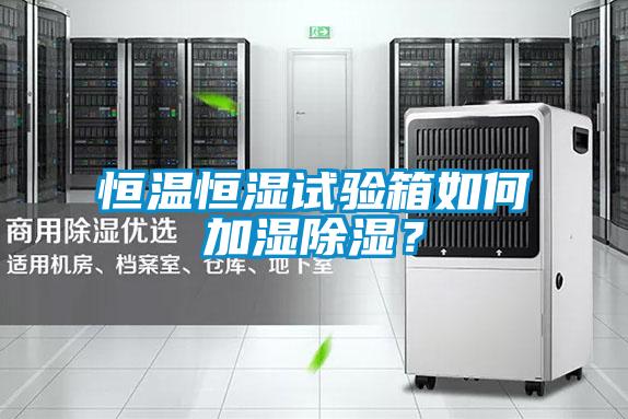 恒溫恒濕試驗箱如何加濕除濕？