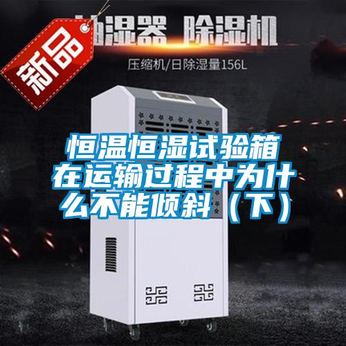 恒溫恒濕試驗箱在運輸過程中為什么不能傾斜（下）