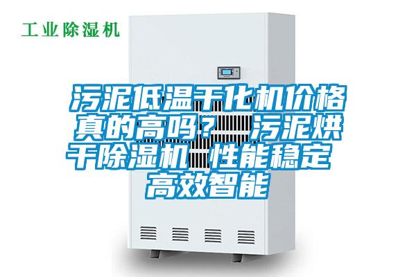污泥低溫干化機(jī)價(jià)格真的高嗎？ 污泥烘干除濕機(jī) 性能穩(wěn)定 高效智能