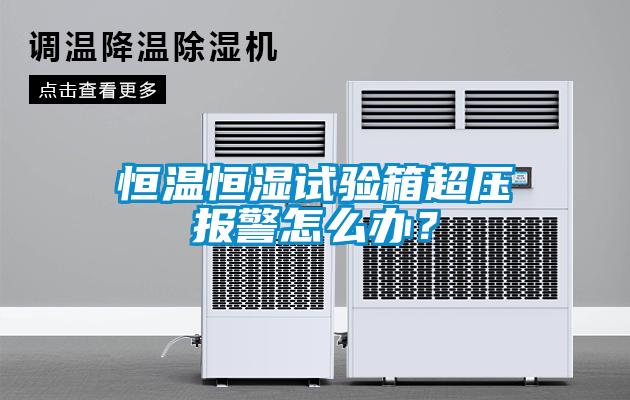 恒溫恒濕試驗箱超壓報警怎么辦？