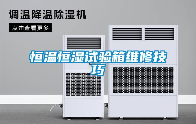 恒溫恒濕試驗箱維修技巧
